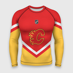 Рашгард мужской NHL: Calgary Flames, цвет: 3D-принт