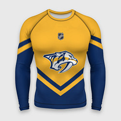 Рашгард мужской NHL: Nashville Predators, цвет: 3D-принт