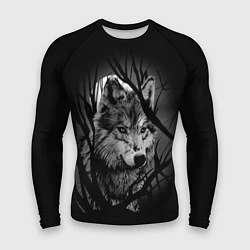 Рашгард мужской Серый волк, цвет: 3D-принт