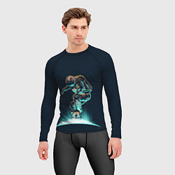 Рашгард мужской Планетарный скейтбординг, цвет: 3D-принт — фото 2