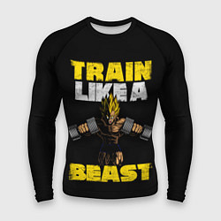 Рашгард мужской Train Like a Beast, цвет: 3D-принт