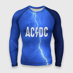 Рашгард мужской AC/DC: Lightning, цвет: 3D-принт