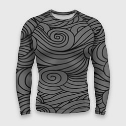 Рашгард мужской Gray pattern, цвет: 3D-принт