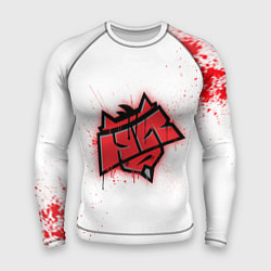 Рашгард мужской HellRaisers: White collection, цвет: 3D-принт