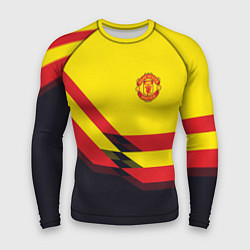 Рашгард мужской Man United FC: Yellow style, цвет: 3D-принт