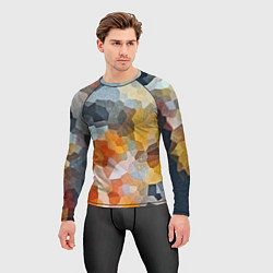 Рашгард мужской Мозаика в блеске, цвет: 3D-принт — фото 2