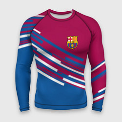 Рашгард мужской Barcelona FC: Sport Line 2018, цвет: 3D-принт