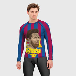 Рашгард мужской FCB Lionel Messi, цвет: 3D-принт — фото 2