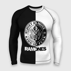 Рашгард мужской Ramones B&W, цвет: 3D-принт