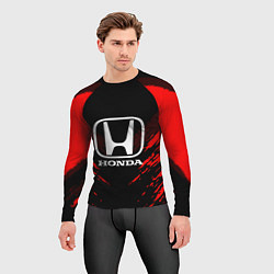 Рашгард мужской Honda: Red Anger, цвет: 3D-принт — фото 2