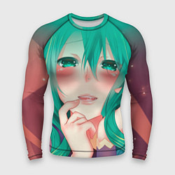 Рашгард мужской Miku Ahegao, цвет: 3D-принт