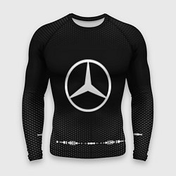 Рашгард мужской Mercedes: Black Abstract, цвет: 3D-принт