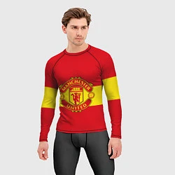 Рашгард мужской FC Man United: Red Style, цвет: 3D-принт — фото 2
