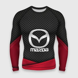 Рашгард мужской Mazda: Grey Carbon, цвет: 3D-принт