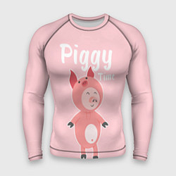 Рашгард мужской Piggy Time, цвет: 3D-принт