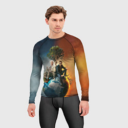 Рашгард мужской Good Omens, цвет: 3D-принт — фото 2