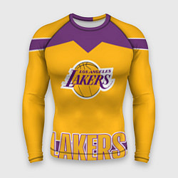 Рашгард мужской Los Angeles Lakers, цвет: 3D-принт