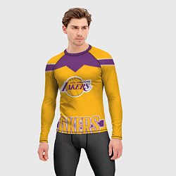 Рашгард мужской Los Angeles Lakers, цвет: 3D-принт — фото 2
