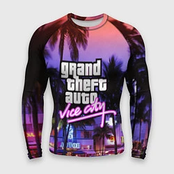 Рашгард мужской Grand Theft Auto Vice City, цвет: 3D-принт