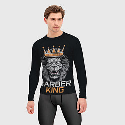 Рашгард мужской Barber King Барбер Король, цвет: 3D-принт — фото 2