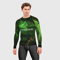 Рашгард мужской Трейдинг 03, цвет: 3D-принт — фото 2