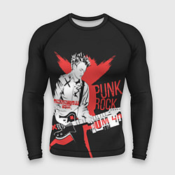 Рашгард мужской Punk-rock, цвет: 3D-принт