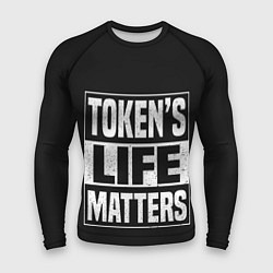 Рашгард мужской TOKENS LIFE MATTERS, цвет: 3D-принт