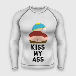 Рашгард мужской Kiss My Ass, цвет: 3D-принт