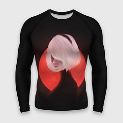 Рашгард мужской 2b Nier Black, цвет: 3D-принт