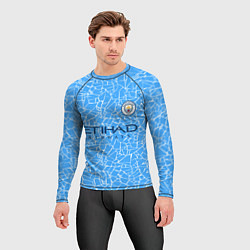 Рашгард мужской Manchester City 2021 Home Kit, цвет: 3D-принт — фото 2