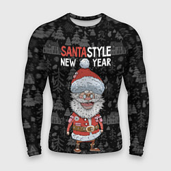 Рашгард мужской Santa style, цвет: 3D-принт