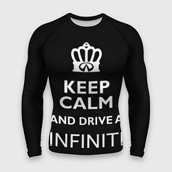 Рашгард мужской Drive a INFINITI!, цвет: 3D-принт