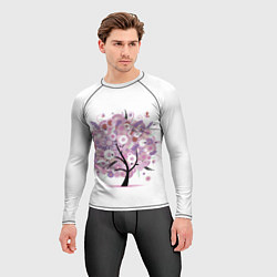 Рашгард мужской Цветочное Дерево, цвет: 3D-принт — фото 2