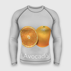 Рашгард мужской Orange avocado, цвет: 3D-принт