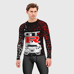 Рашгард мужской NISSAN GT-R НИССАН GTR, цвет: 3D-принт — фото 2