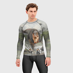 Рашгард мужской Т-Рекс Динозавр Dino Z, цвет: 3D-принт — фото 2