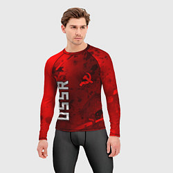 Рашгард мужской USSR - Серп и Молот - Краска, цвет: 3D-принт — фото 2