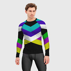 Рашгард мужской Полосы, цвет: 3D-принт — фото 2