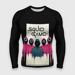 Рашгард мужской Squid Game: Отряд стражей, цвет: 3D-принт