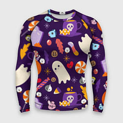 Рашгард мужской HALLOWEEN BTS BT21 PATTERN БТ21 БТС ХЕЛЛОУИН, цвет: 3D-принт