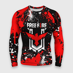 Мужской рашгард Free Fire: Брызги и капли красок