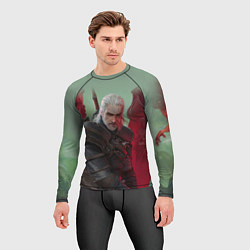 Рашгард мужской ВЕДЬМАК THE WITCHER ГЕРАЛЬТ С МЕЧОМ, цвет: 3D-принт — фото 2