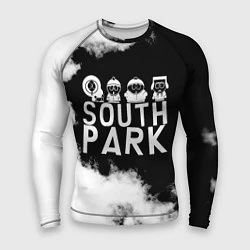 Рашгард мужской Все пацаны на черном фоне Южный Парк, цвет: 3D-принт