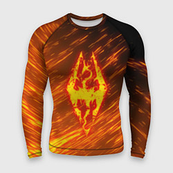 Рашгард мужской СКАЙРИМ ОГЕННЫЙ ДРАКОН ЛОГО TES, цвет: 3D-принт