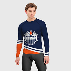 Рашгард мужской Edmonton Oilers Эдмонтон Ойлерз, цвет: 3D-принт — фото 2