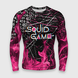 Рашгард мужской ИГРА В КАЛЬМАРА ОГОНЬ SQUID GAME FIRE, цвет: 3D-принт