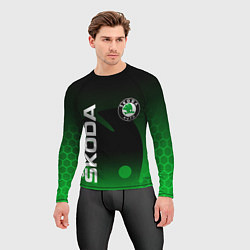 Рашгард мужской SKODA SPORT GRADIENT ШКОДА СПОРТ, цвет: 3D-принт — фото 2