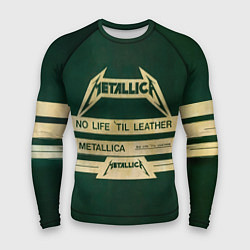 Рашгард мужской No Life til Leather - Metallica, цвет: 3D-принт