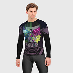 Рашгард мужской Spamton: BIG SHOT ! Deltarune Спамтон, цвет: 3D-принт — фото 2