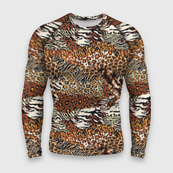 Рашгард мужской Шкуры Диких Животных, цвет: 3D-принт